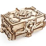 UGears 3D DIY Wooden Puzzle Box for Girls - Antique Wooden Box Learning Toy Model Kits for Adults and Teens - Handmade Wooden Box for women Birthday and Christmas Gift items | Proposal Box Ideas