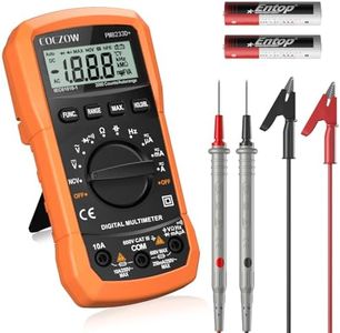 Digital Multimeter mit automatischer Bereichswahl, Multifunktionstester, der AC/DC Voltage, AC/DC Current, Widerstand, Durchgang, Kapazität, Frequenz und Diodentests, Datenhaltung und NCV misst.