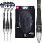 Target Darts Phil Taylor Power 9-Five Gen 9 26G 95% Tungsten Swiss Point Steel Tip Darts Set, Black and Silver (9FIVEGEN9STEEL)
