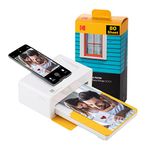 KODAK Dock Plus 4PASS Instant Photo Printer (4x6) + Initial 10 Sheets + 80 Sheets Bundle