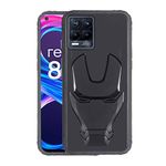 VIDO 3D Iron Man Avengers Back Case Cover | 360 Degree Protection | Shock Proof | Screen & Camera Protection | Soft Silicon Rubberised Back Cover for Realme 8 Pro/Realme 8