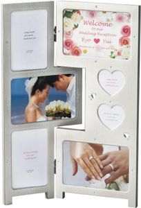 LADONNA Radon'na Picture Frame, Photo Frame Silver 7 Window
