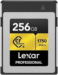 Lexar Professional Gold Series 256GB CFexpress Card, Type B CF Card, Up to 1750MB/s Read, Adopt PCIe 3.0 and NVMe, Memory Card for Professional Photographer, Videographer (LCXEXPR256G-RNENG)