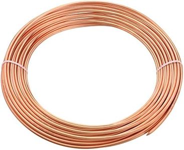 Sadnyy Copper Tube Refrigeration Copper Tubing Coil Flexible Copper Pipe Seamless Hollow Copper Pipe Soft Industrial Metal Tubing for Air Conditioning Refrigerator(1/8 OD x 5/64 ID x 25 ft L)