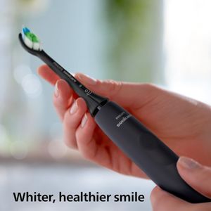 Philips Sonicare 4100 Electric Toothbrush – Black, W2 Brush Head, Travel Case