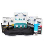 The Eye Doctor Dry Eye Kit - Essential Hot Cold Compress Mask, Biodegradable Eyelid Wipes & Intensive Relief Drops - Heat Treatment Cleansing Pack - Dry Sore Gritty Eyes - Blepharitis MGD