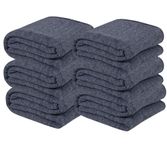 VAS COLLECTIONS Woolen Blanket Warm and Super Soft Heavy Weight Single Bed Blankets for Heavy Winter (Grey,152X225 cm,1400 Gram) (Charcoal & Grey), Breathable (6)