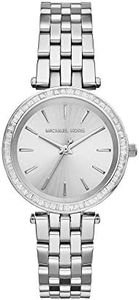 Michael Kors traditional watches for Women, Three-Hand, Silver Stainless Steel Watch, MK3364