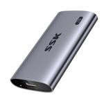 SSK Portable SSD 2TB, up to 2000MB/s External Solid State Drives, USB 3.2 Gen2X2 NVMe SSD External Hard Drive, Ultra Low Power Consumption for iPhone 15/ Macbook/Pro/OTG Phone/Laptops