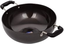 Satre Online and Marketing Hindalco Aluminium Kadai,Cookware Pan Size No-12, 3 mm,Aluminium Kadai,Kadhai Pan,Frying Pan