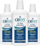 CloSYS Ultra Sensitive Mouthwash, 32 Oz, Pack of 3, Alcohol Free Mouthwash, Unflavored Mouth Wash, Dye Free, pH Balanced, Helps Soothe Entire Mouth