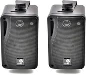 e-audio 3 3-Way Background Music Speakers With Brackets 80W 4 Ohm