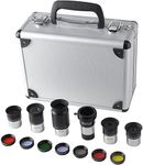 Solomark Astronomical Telescope Accessory Kit -Telescope accessories case With Telescope Plossl Eyepieces Set, Filter Set, 2x Barlow Lens (Premium 14pcs Accessories Kit)