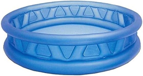 LONGMIRE 6 FT Round Inflatable Soft Side Pool Portable & Foldable Kids Swimming Pool Outdoor & Indoor Baby Bath Tub Water Pool for 10 Years Up Kids and Adults