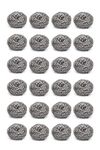 Water Clinic Stainless Steel Scrubber Pads | Scourers for Utensils/Dishes/Kitchen Sinks/Tiles/Multipurpose | Pack of 24