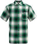 G-Style USA Western Casual Plaid Short Sleeve Button Up Shirt SS30 - Green - X-Large