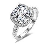 JewelryPalace 3ct Cushion Cut Halo 