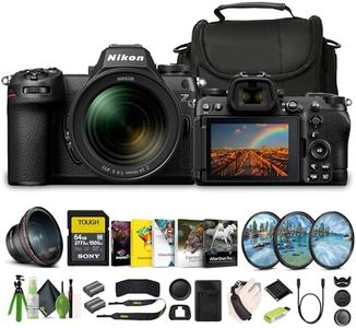 Nikon Z6III FX-Format Mirrorless Camera with NIKKOR Z 24-70mm f/4 S Zoom Lens + EN-EL15C Battery + 64GB SF-M Tough Series Memory Card + Wide Angle Lens Attachment + Photo Editing Software + More