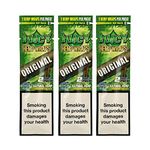 OutonTrip Original Juicy Jays Organic Blunt Wrap/Cigar Rolling Papers (2 Pieces per Pack, Brown) - Pack of 3