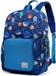 VASCHY Kids Backpack, 13L School Bag for Boys and Girls 4-6Years Water Resistant Toddler Rucksack Children's Backpack with Elastic Water Bottle Pockets for Elementary School(Ocean Sharks)