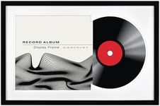 MCS Record Album Frame, Black, 16.5