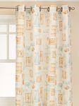 Lorraine Home Fashions By The Sea Tier Window Curtains, Green, Pair 60" x 24"