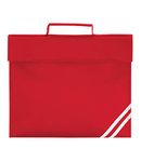 QUADRA Classic Book Bag School Bag - 8 Colours (Classic RED)