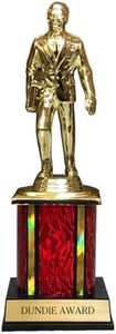 Dundie Award Trophy with Red Column | Funny Recognition Trophy for Boss or Coworkers | Engraved Appreciation Trophy for Best Salesman or Saleswoman | Gag Gift for Work