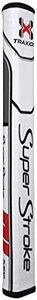 SuperStroke Traxion Flatso 2.0 Golf Putter Grip - White/Red/Grey