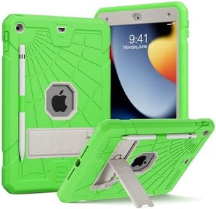 Herize iPad 9th/8th/7th Generation Case Cover for Kids 2021 | iPad 10.2 Case with Stand | Heavy Duty Shockproof Rugged iPad 8th/7th Generation Case with Pencil Holder 2020/2019