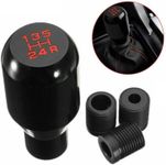 OBEST Car Gear Shift Knob 5 Speed, Shifter Adapter Universal Most Manual Automatic Car Shift Lever Stick Head Car Styling Accessories Racing Style (black)