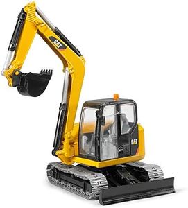 Bruder Toys - Construction Realistic CAT Mini Excavator Vehicle with Rotatable Cab and Removeable Shovel - Ages 3+