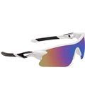 TENFORD UV Protected Sports Sunglasses for Women Men Multicolored Outdoor Sports Cricket, Cycling, Riding, Running, Baseball, Fishing Glasses Goggle Pack of 1 (White-Black)