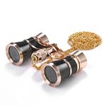 Aroncent Opera Glasses Binoculars 3X25 Theater Glasses Mini Binocular Compact with Chain for Adults Kids Women in Opera Musical Concert