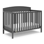 Graco Benton 5-in-1 Convertible Crib (Gray) – GREENGUARD Gold Certified, Converts from Baby Crib to Toddler Bed, Daybed and Full-Size Bed, Fits Standard Full-Size Crib Mattress