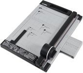CARL Professional Rotary Paper Cutter with Clear Window – 12" Trimmer with Metal Base, Magnetic Guide, Calibrated Extension – Precise Paper, Label, Photo & Craft Cutting Tool