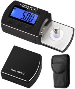 Proster 5g/0.01g Turntable Stylus Force Tracking Scale Phono Turntable Cartridge Pressure Gauge Tone Arm Scale Record Stylus Alignment with LCD Backlight for Tonearm Phono Cartridge