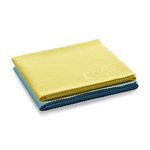 E-Cloth Glass & Polishing Microfibre Cleaning Cloth, 300 Wash Guarantee, Reusable, Assorted Colors, 2 Pack