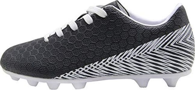 BomKinta Kid's FG Soccer Shoes Athletic Outdoor Soccer Cleats Black Size 11.5 M US Little Kid
