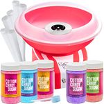 The Candery Cotton Candy Machine and Floss Bundles (Machine with 5 Flavors Floss)