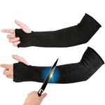 Arm Protectors Cut Heat Resistant Sleeve,Burn Resistant Anti Abrasion Safety Arm Guard for Garden Kitchen Farm 1 Pair