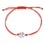 Red Dandelion Charm Bracelets