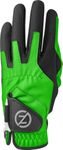 Zero Friction Men's Compression Synthetic Left Hand Universal Fit Golf Glove, One Size, Lime Green, GL00003