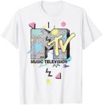 MTV Retro Shape Design Logo Graphic T-Shirt T-Shirt