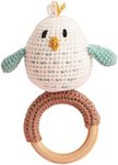 Chippi & Co Crochet Baby Rattle, Cr