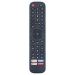 ERF2K60H Remote Replacement fit for Hisense TV 43A56EUA 65A56EUA 55A6101EU HU55A6800FUW 65A6101EU HU65A6800FUW HU55U6FUW HU65A6109FUWA HU43A6109FUWA HU65U6FUW 58A6100FU HU75A6170FUWA 60A53FUA 85A68FUA