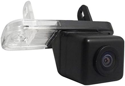 Navinio Backup Camera for Car, Waterproof Rear-view License Plate Car Rear Reverse Parking Camera for C/E/CLS/CLK/SLK/SL Class W209 W203 W211 W219 E320 R171 S211 R230 C219 (No. 2 size 25*65mm Up Round Edge)