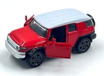 Toy Star Metal Toy Car Toyota Cruiser Fortuner Legender Suv With Openable Doors, High Speed Car With Pull Back Sunroof Dual Tone Sports Car For Kids. (1:32),Red