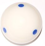 Iszy Billiards 3 Dots - Spot Pool - Billiard Practice Training Cue Ball 6 oz - 2 1/4" Blue