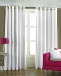 Long White Curtains